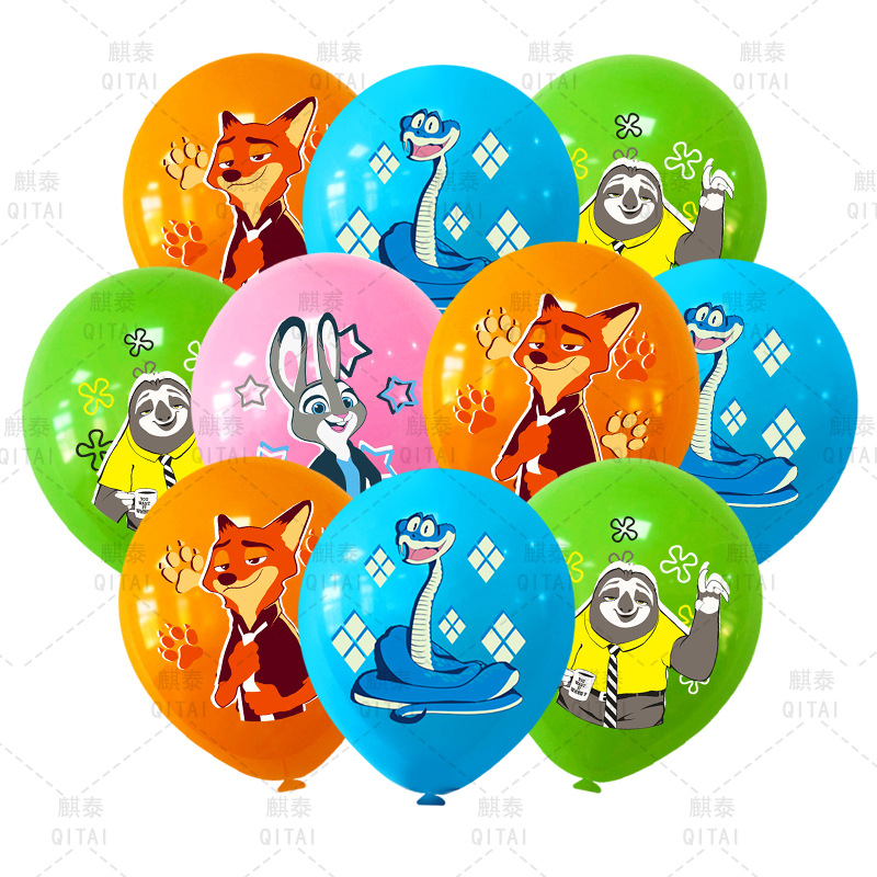 Zootopia Party Games - 새로운 Zootopia 풍선 야생 동물 라텍스