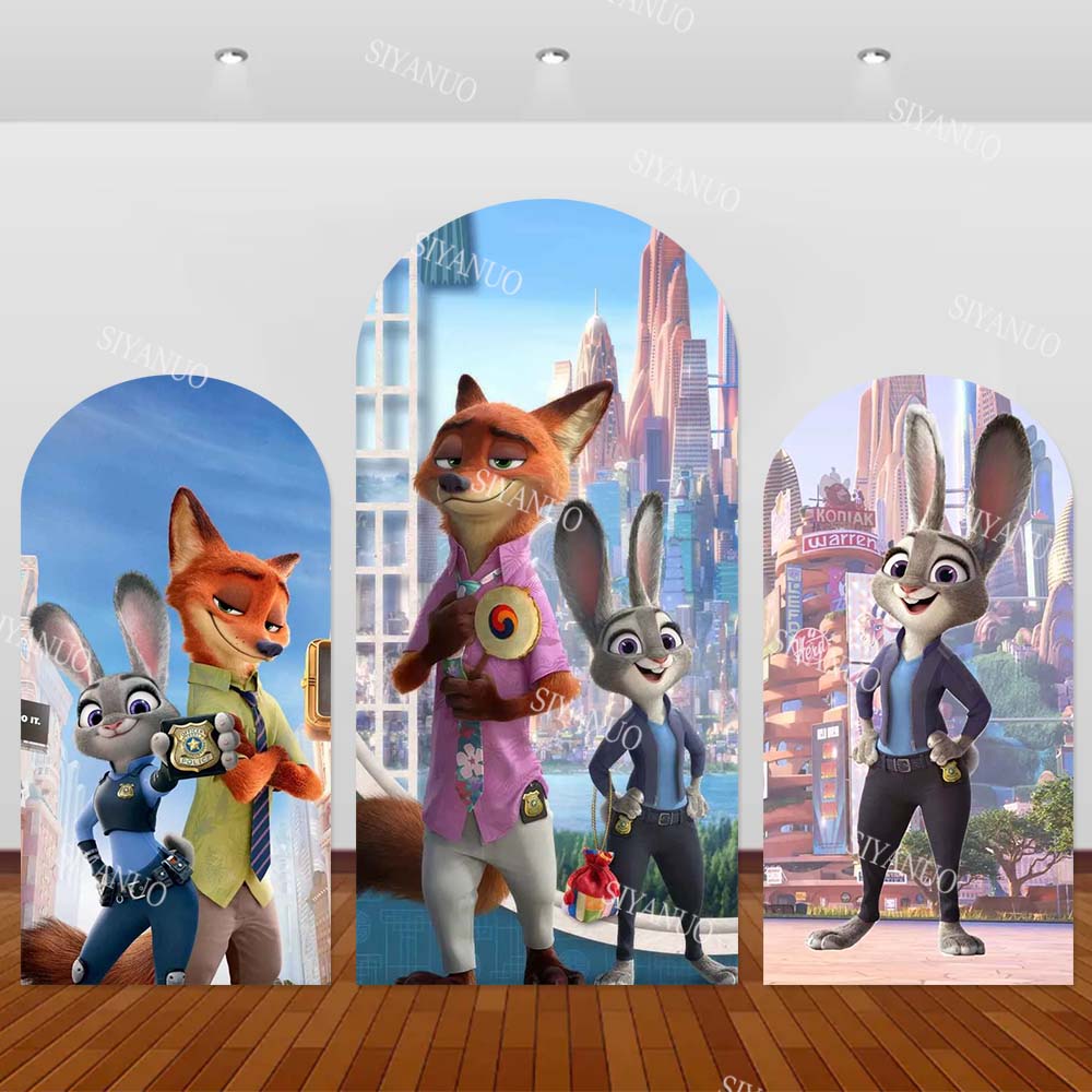 Zootopia Party Games - 주토피아 키즈 생일 파티 배경 장식