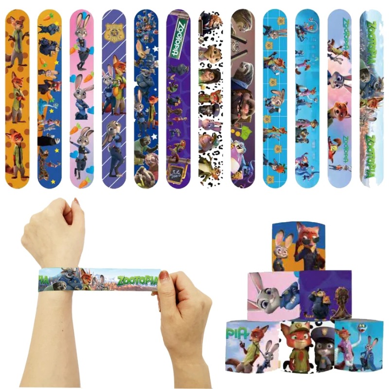 Zootopia Party Games - 52TOYS 12/24/36/48PCS 슬랩 팔찌 Zootopia 2