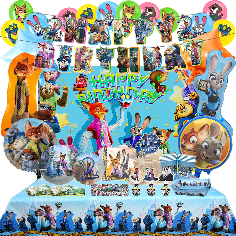 주토피아 생일 파티 장식 2차 만화 라텍스 풍선 어린이 - Zootopia Party Games 리뷰 및 가격