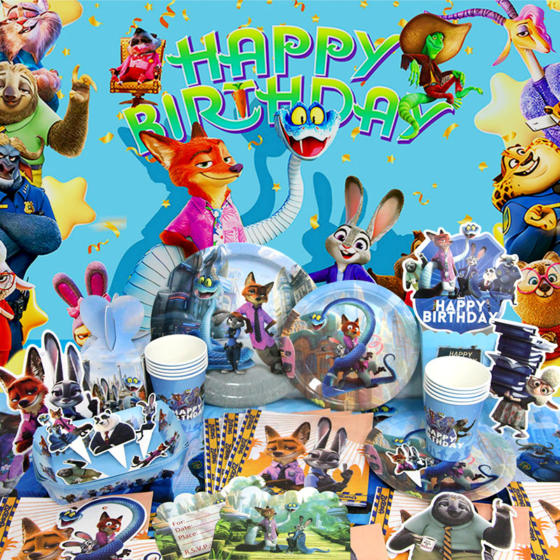 주토피아 생일 파티 장식 2차 만화 라텍스 풍선 어린이 - Zootopia Party Games 리뷰 및 가격