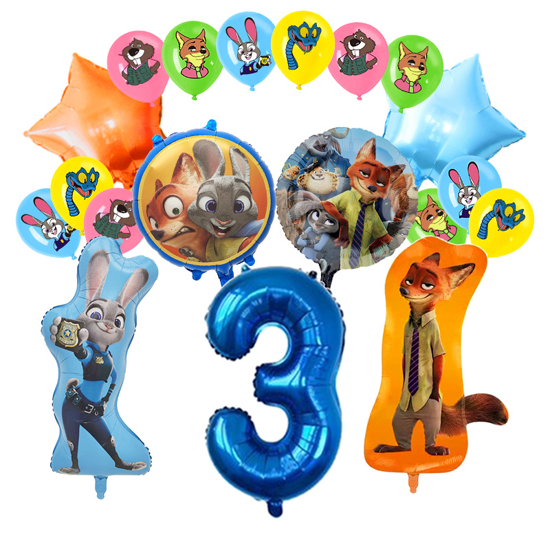 주토피아 생일 파티 장식 키즈 이벤트 용품 라텍스 풍선 - Zootopia Party Games 리뷰 및 가격