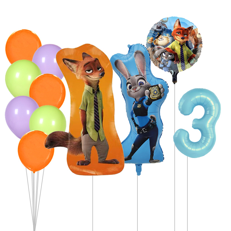 주토피아 테마 파티 장식 풍선 세트 (포일 풍선, 라텍 - Zootopia Party Games 리뷰 및 가격