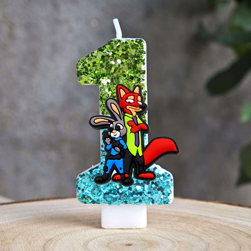 아민 주토피아 캔들 숫자 0-9 생일 케이크 캔들 장식 - Zootopia Party Games 리뷰 및 가격