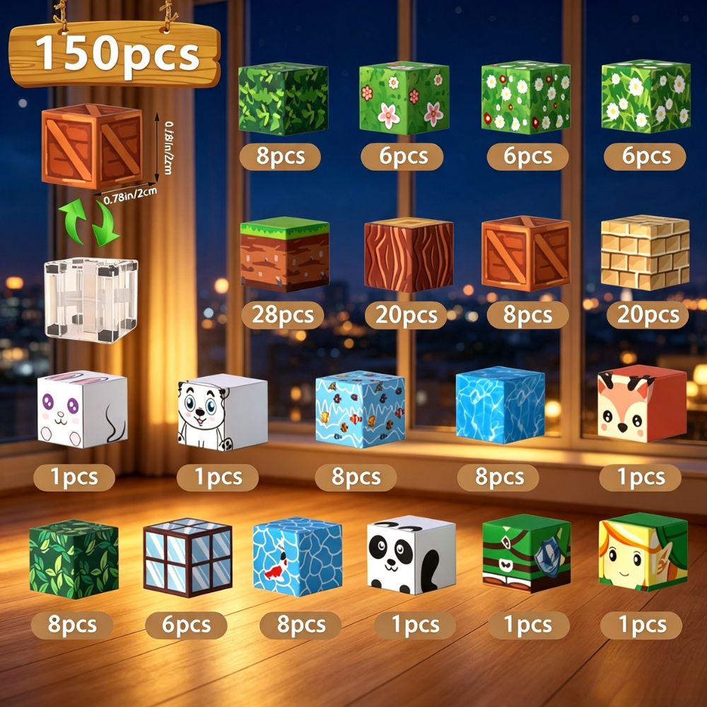 KAVOWORLD 150피스 자석 숲속 집 조립 블록  - Party Games Easy Kids 리뷰 및 가격