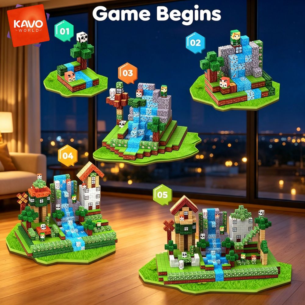 KAVOWORLD 150피스 자석 숲속 집 조립 블록  - Party Games Easy Kids 리뷰 및 가격